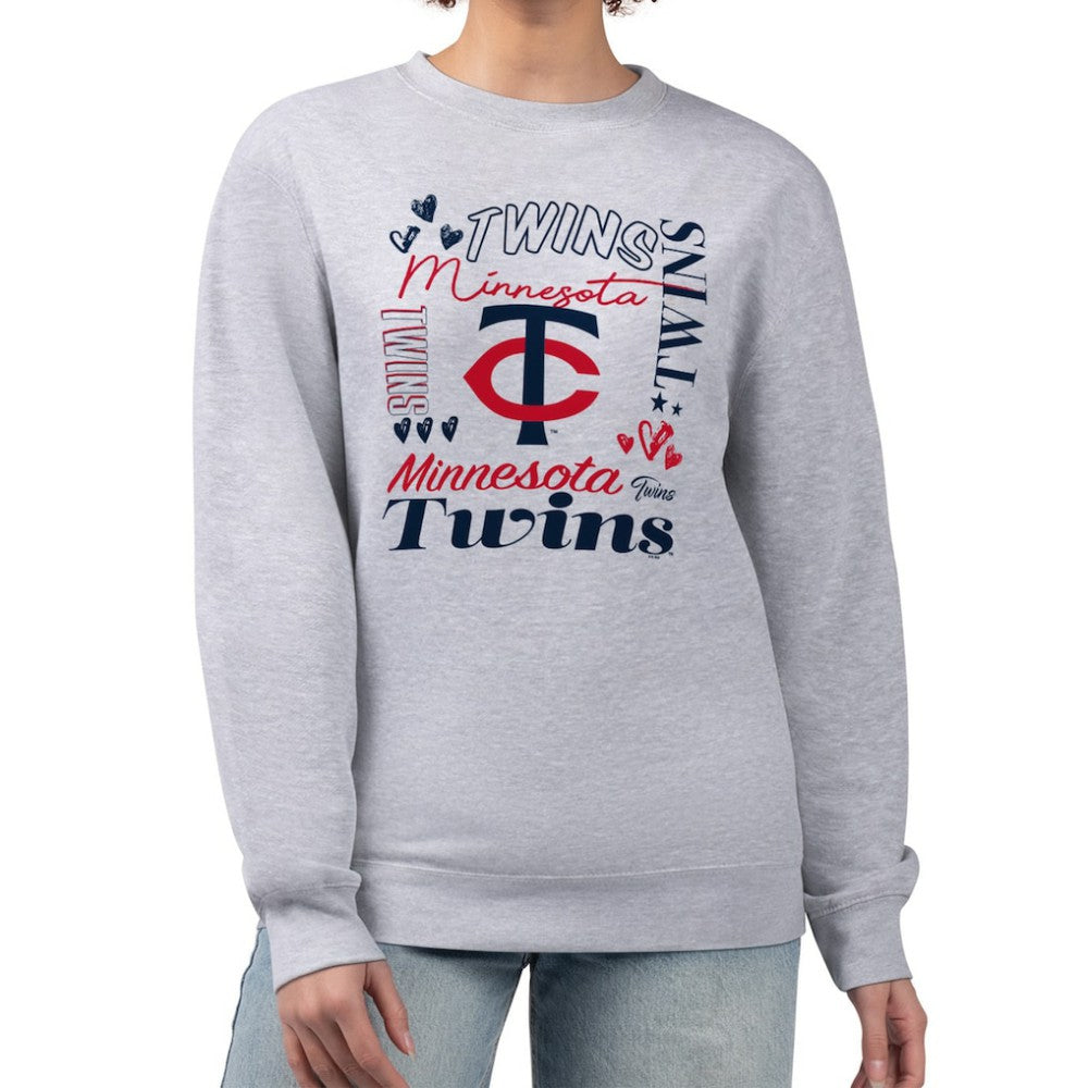 MLB Minnesota Twins G-III 4Her by Carl Banks Women's Collage Team Graphic Fleece Pullover Hoodie