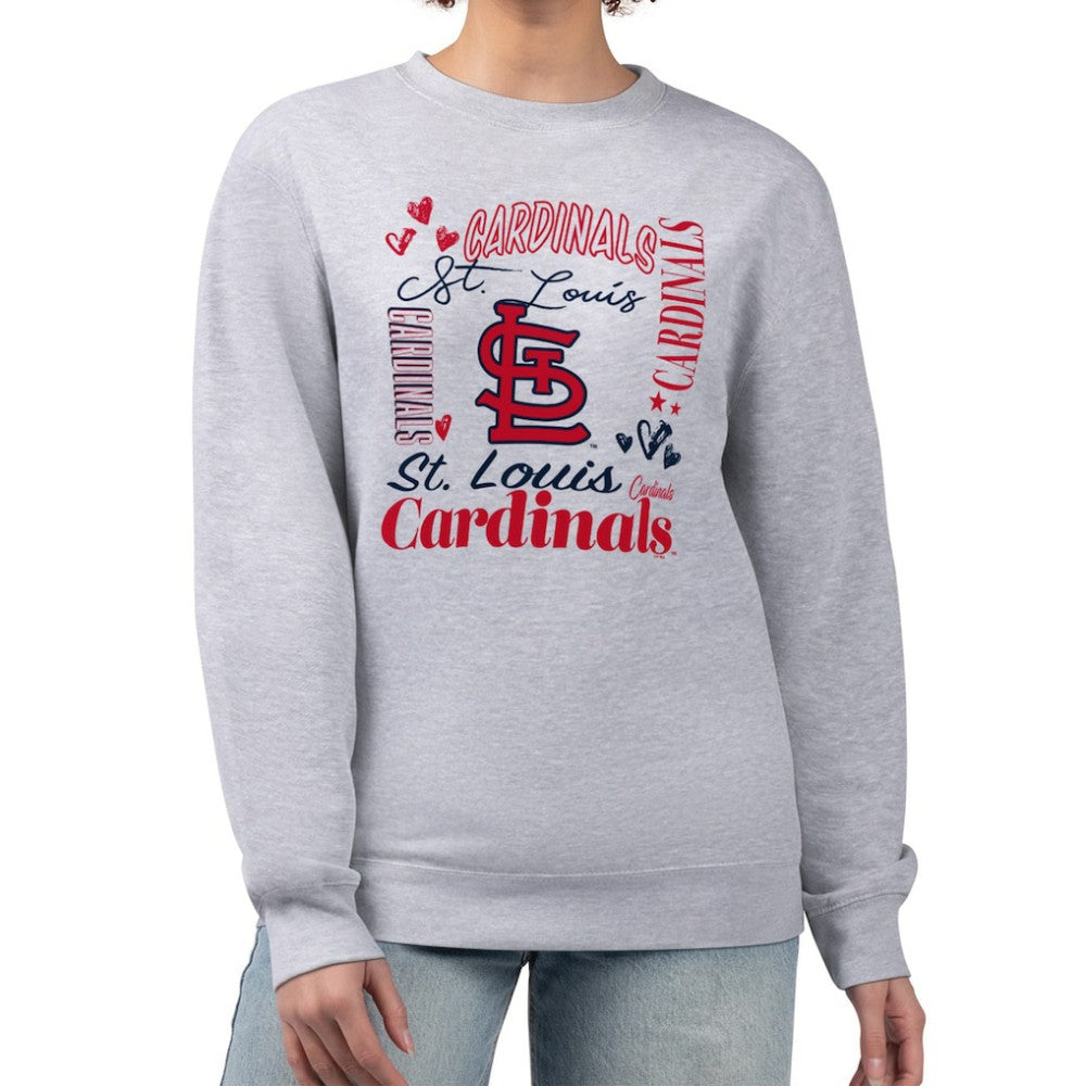 MLB St. Louis Cardinals G-III 4Her by Carl Banks Women's Collage Team Graphic Fleece Pullover Hoodie