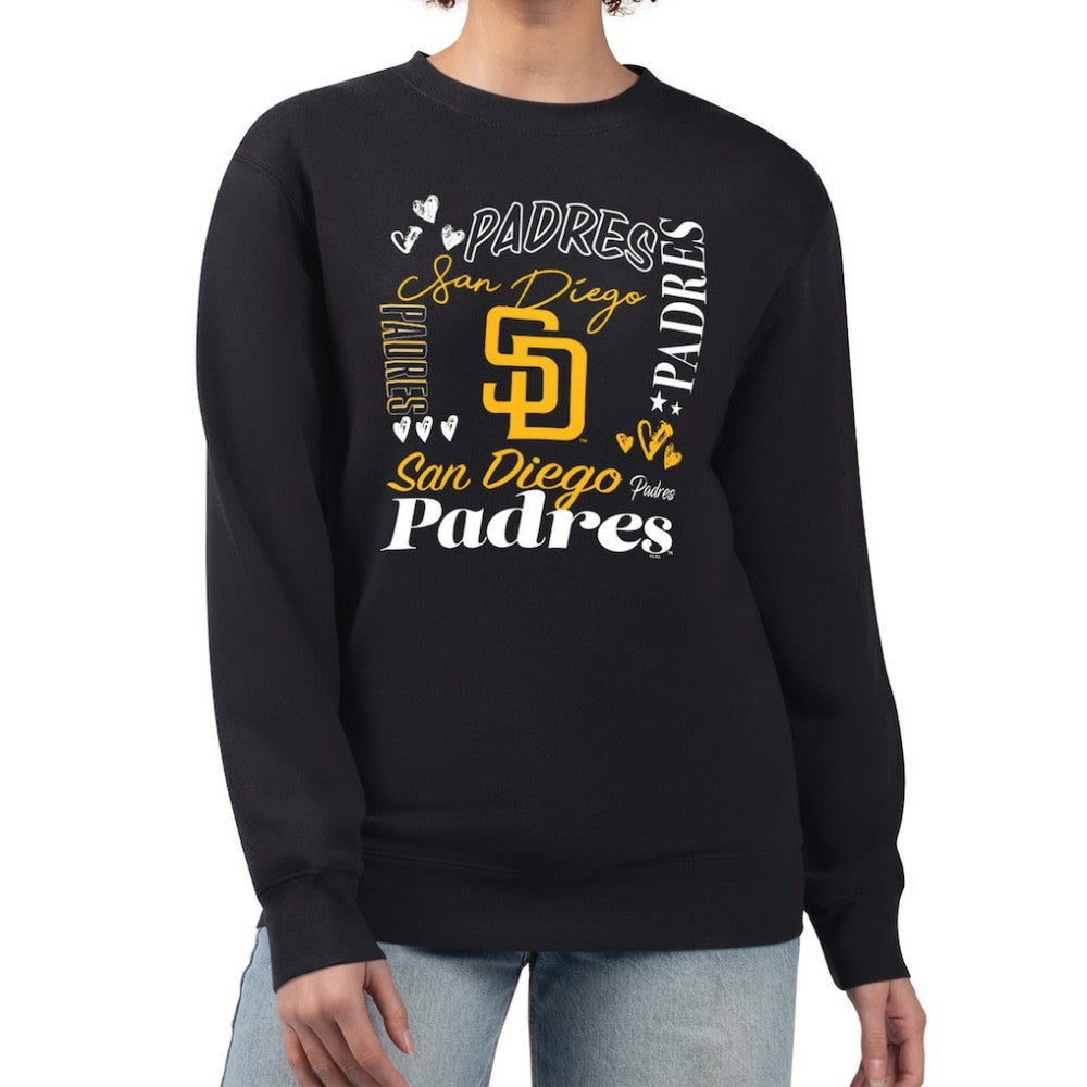 MLB San Diego Padres G-III 4Her by Carl Banks Women's Collage Team Graphic Fleece Pullover Hoodie