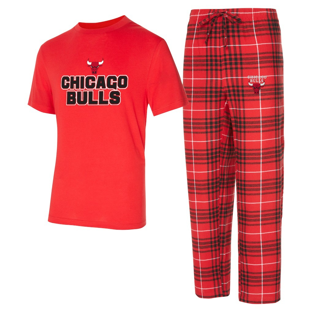 NBA Chicago Bulls Concepts Sport Vector Top & Flannel Pants Sleep Set