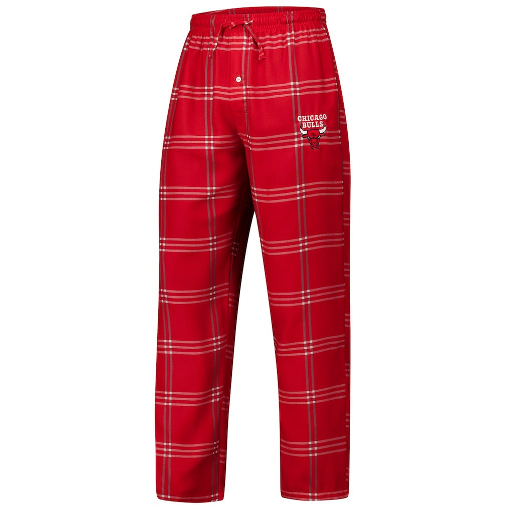 NBA Chicago Bulls Concepts Sport Petition Long Sleeve Top and Plaid Pant Set