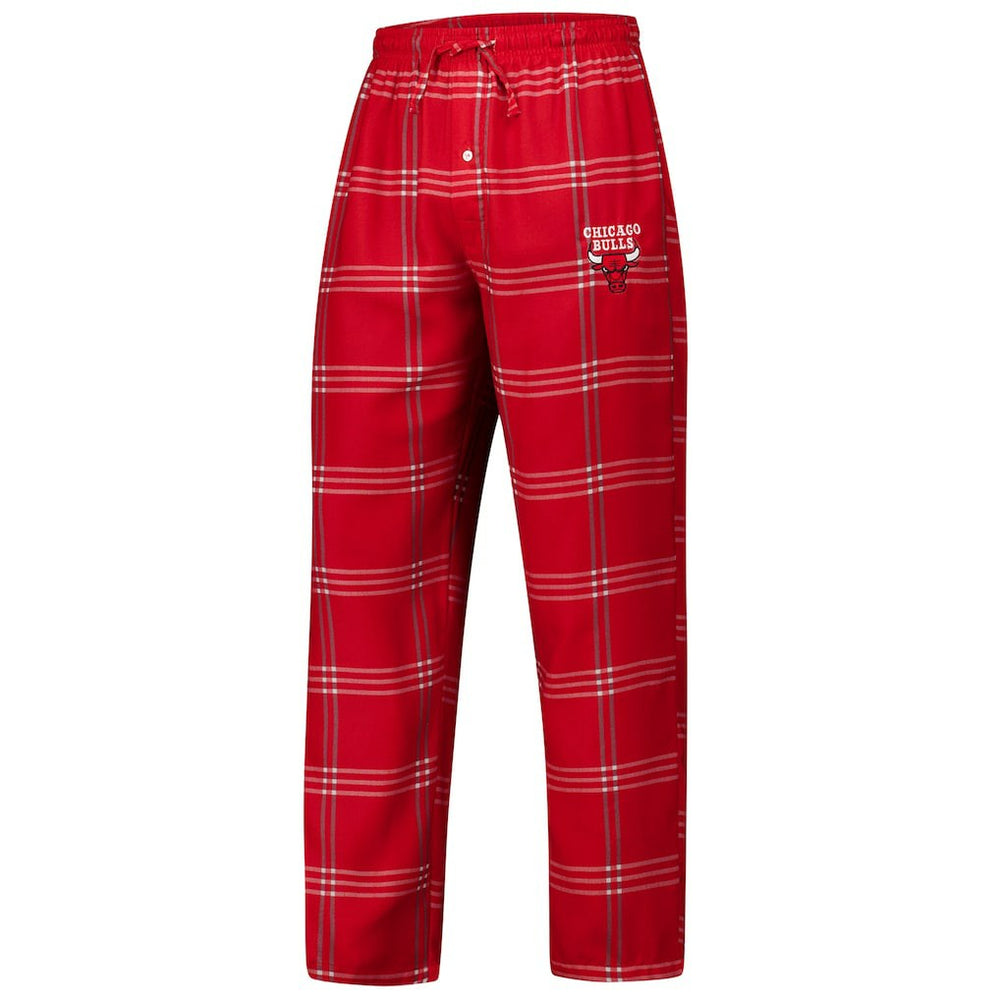 NBA Chicago Bulls Concepts Sport Petition Long Sleeve Top and Plaid Pant Set