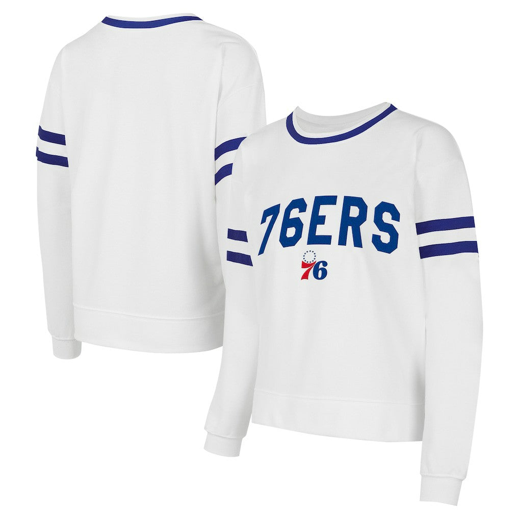 NBA Philadelphia 76ers Concepts Sport Women's Borough Pullover Sweatshirt