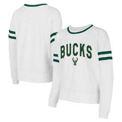 NBA Milwaukee Bucks Concepts Sport Women's Borough Pullover Sweatshirt