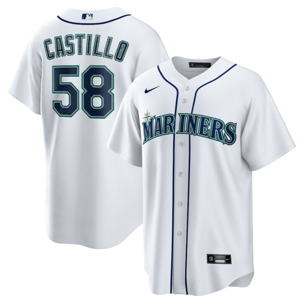 MLB Luis Castillo Seattle Mariners Nike Home Replica Jersey