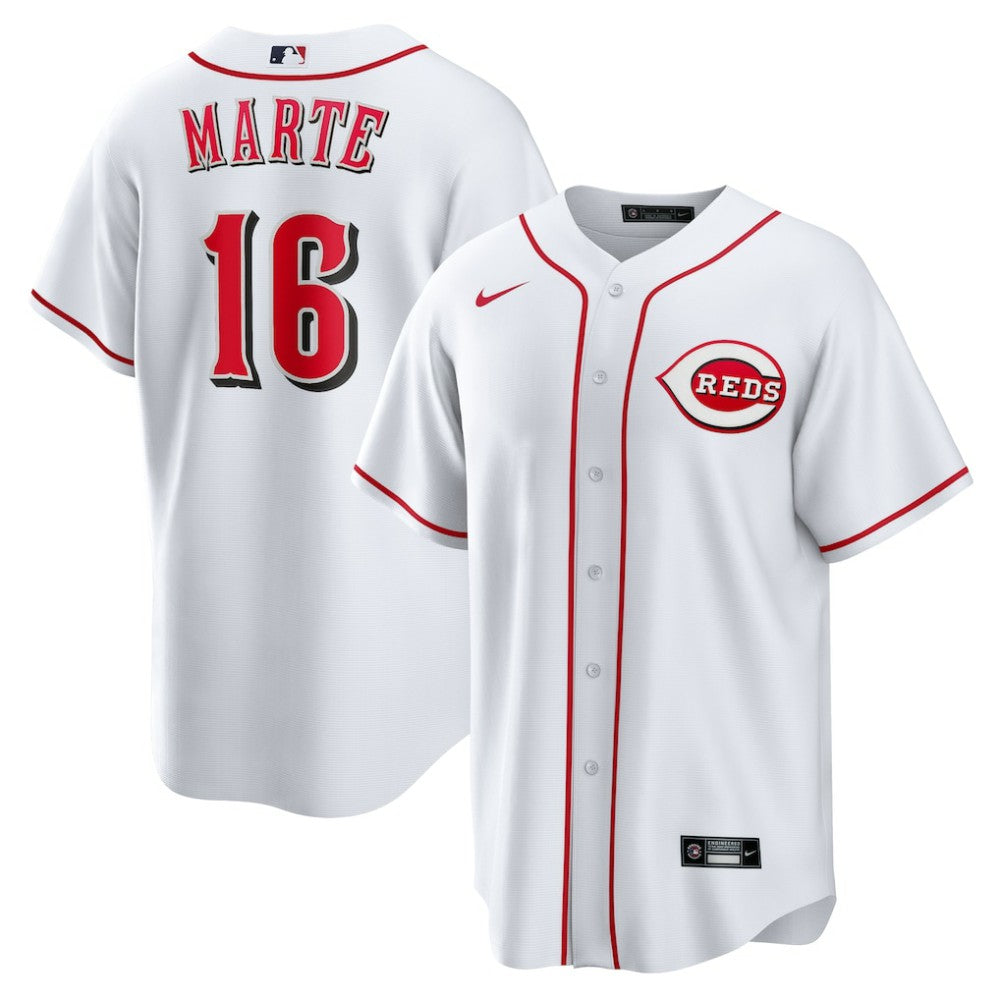MLB Noelvi Marte Cincinnati Reds Nike Home Replica Jersey