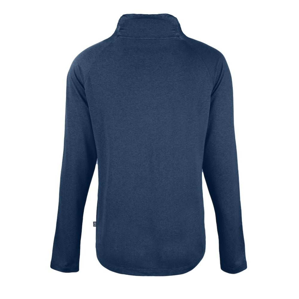 MLB Detroit Tigers Cutter & Buck Women's Cooperstown Collection Coastline Epic Comfort Eco Recycled Funnel Neck Raglan Pullover Top