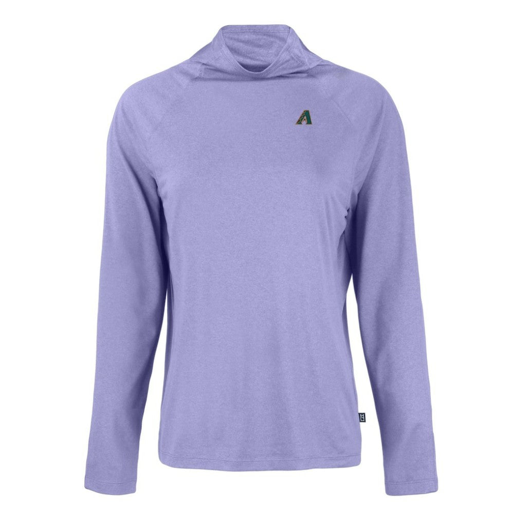 MLB Arizona Diamondbacks Cutter & Buck Women's Cooperstown Collection Coastline Epic Comfort Eco Recycled Funnel Neck Raglan Pullover Top
