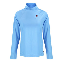 MLB Philadelphia Phillies Cutter & Buck Women's Cooperstown Collection Coastline Epic Comfort Eco Recycled Funnel Neck Raglan Pullover Top