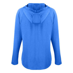 MLB Los Angeles Dodgers Cutter & Buck Women's Cooperstown Collection Coastline Epic Comfort Eco Recycled Hoodie Raglan Long Sleeve T-Shirt