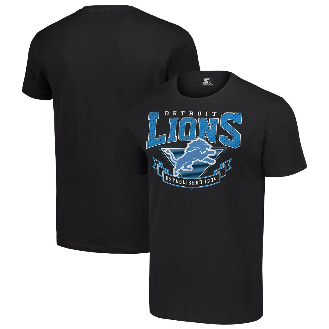 Starter 80s Inspired Team Logo T-Shirt - Detroit Lions