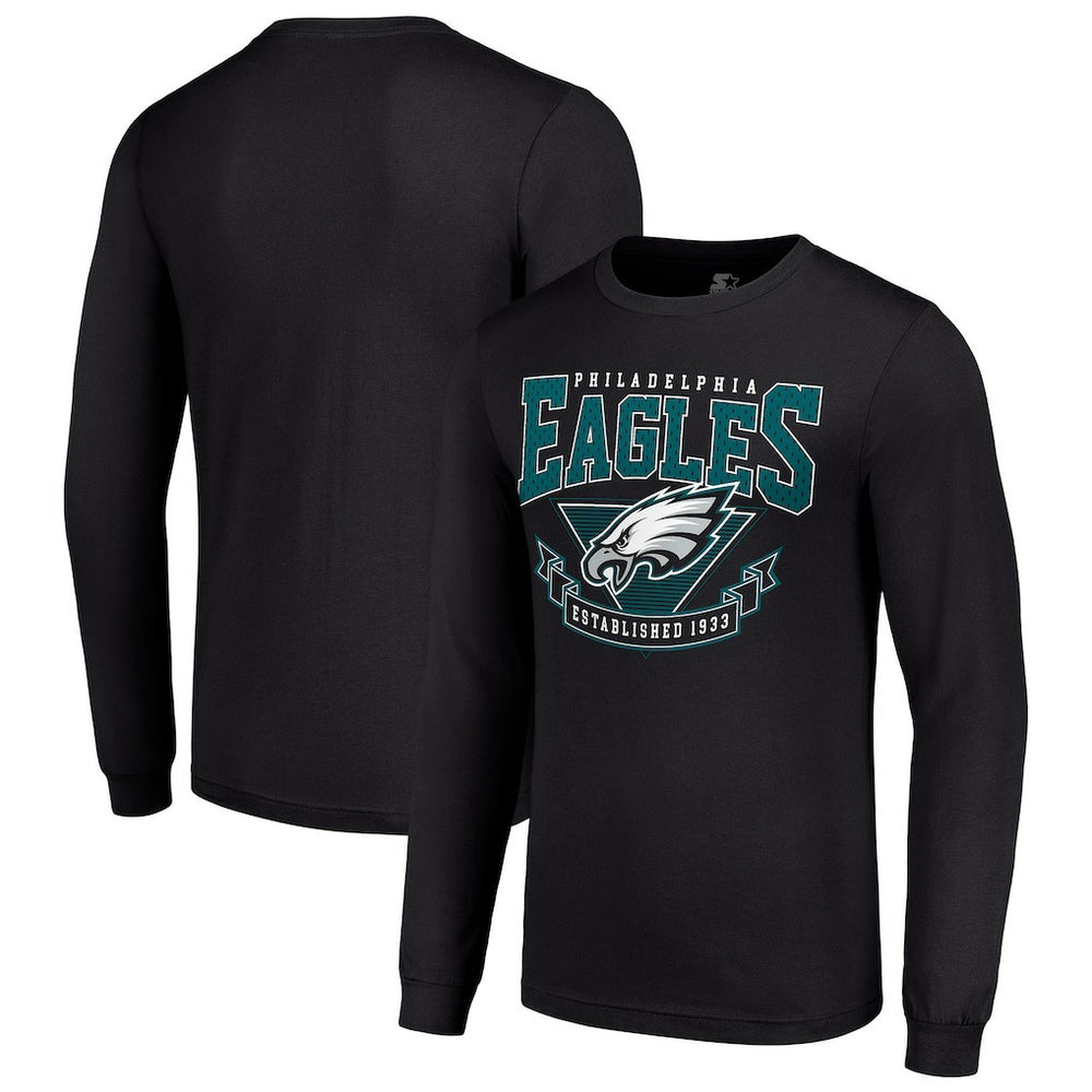 Starter '80s Inspired Team Logo Long Sleeve T-Shirt - Philadelphia Eagles
