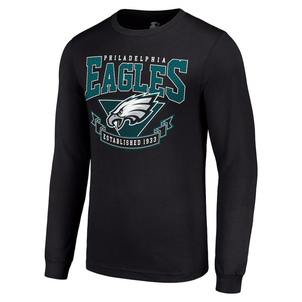 Starter '80s Inspired Team Logo Long Sleeve T-Shirt - Philadelphia Eagles