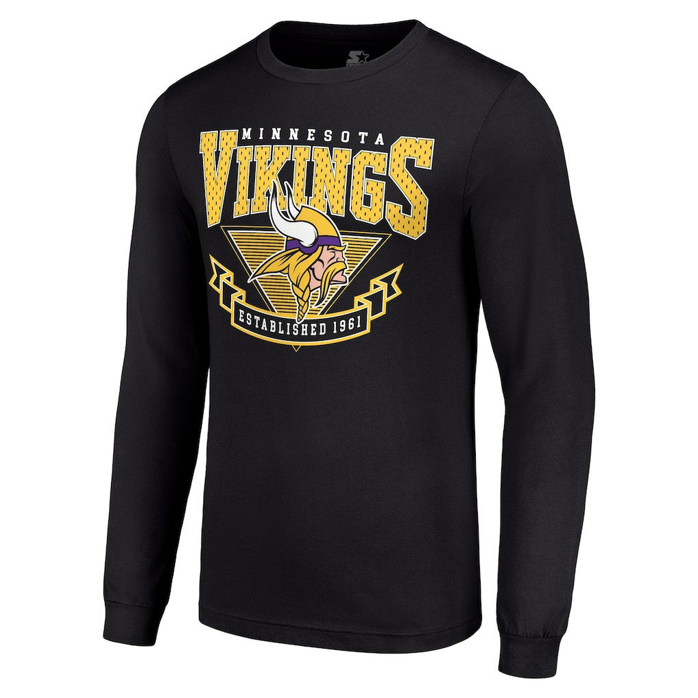 Starter '80s Inspired Team Logo Long Sleeve T-Shirt - Minnesota Vikings