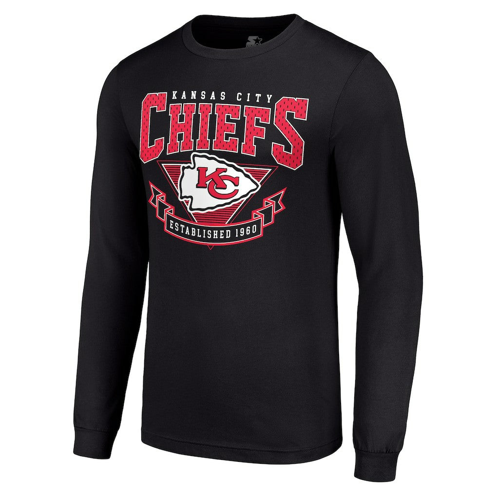 Starter '80s Inspired Team Logo Long Sleeve T-Shirt - Kansas City Chiefs