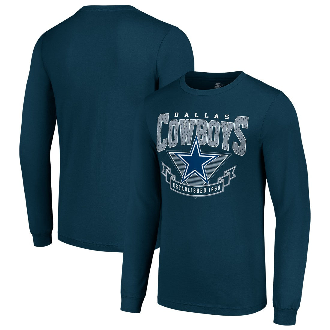 Starter '80s Inspired Team Logo Long Sleeve T-Shirt - Dallas Cowboys