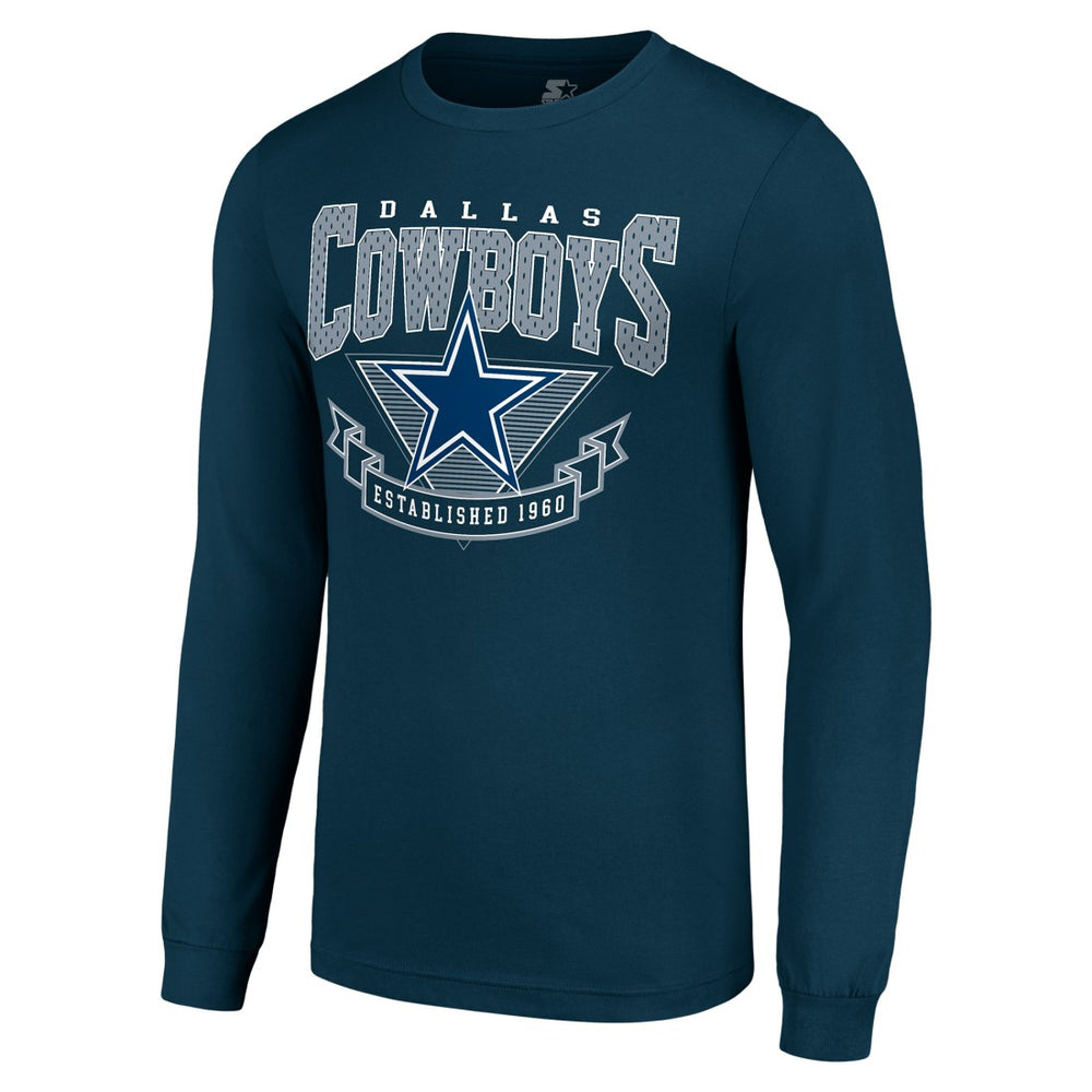 Starter '80s Inspired Team Logo Long Sleeve T-Shirt - Dallas Cowboys