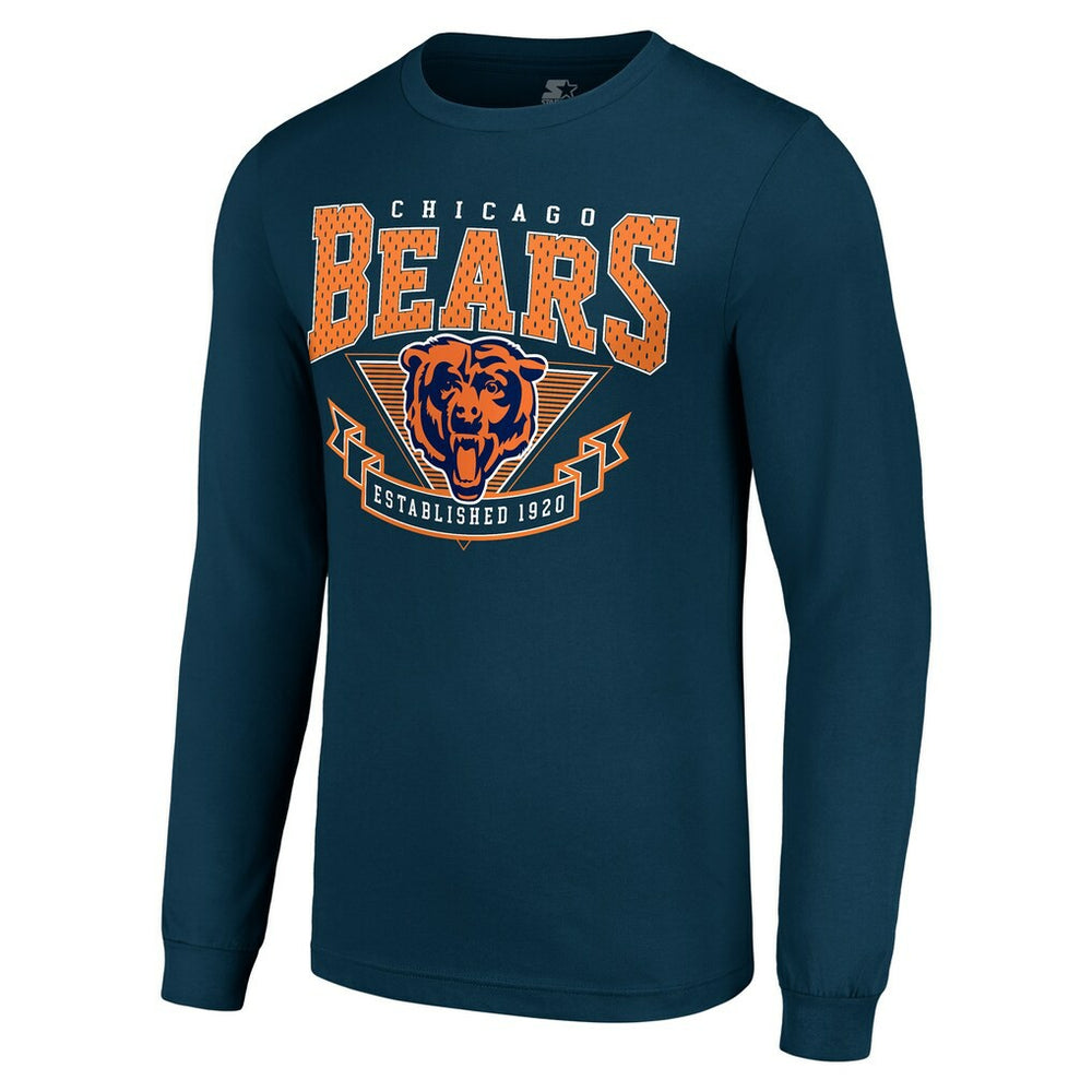 Starter '80s Inspired Team Logo Long Sleeve T-Shirt - Chicago Bears
