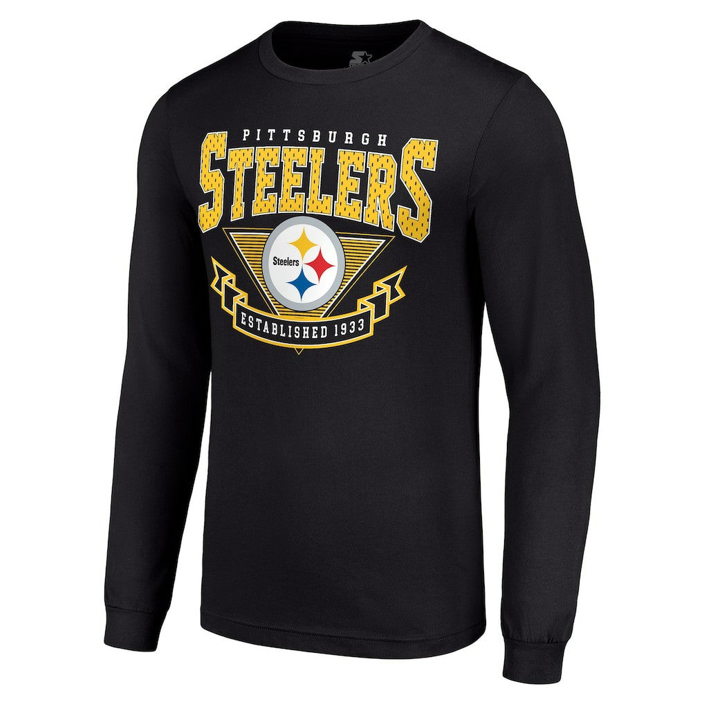 Starter '80s Inspired Team Logo Long Sleeve T-Shirt - Pittsburgh Steelers