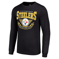 Starter '80s Inspired Team Logo Long Sleeve T-Shirt - Pittsburgh Steelers