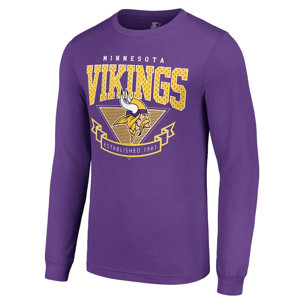 Starter '80s Inspired Team Logo Long Sleeve T-Shirt - Minnesota Vikings