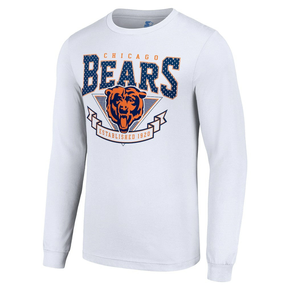 Starter '80s Inspired Team Logo Long Sleeve T-Shirt - Chicago Bears