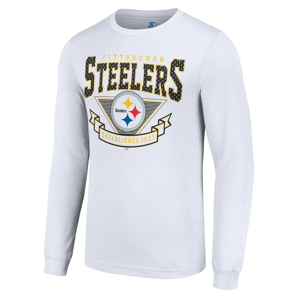 Starter '80s Inspired Team Logo Long Sleeve T-Shirt - Pittsburgh Steelers
