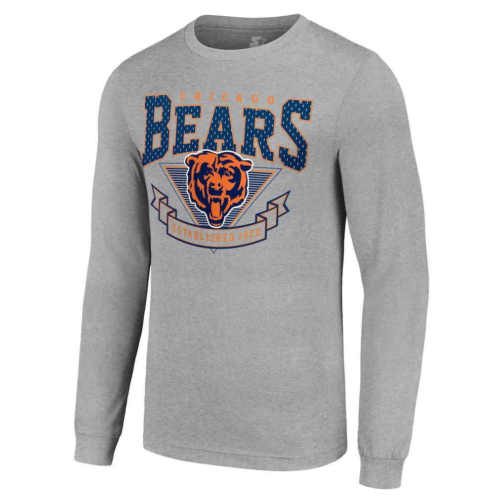 Starter '80s Inspired Team Logo Long Sleeve T-Shirt - Chicago Bears
