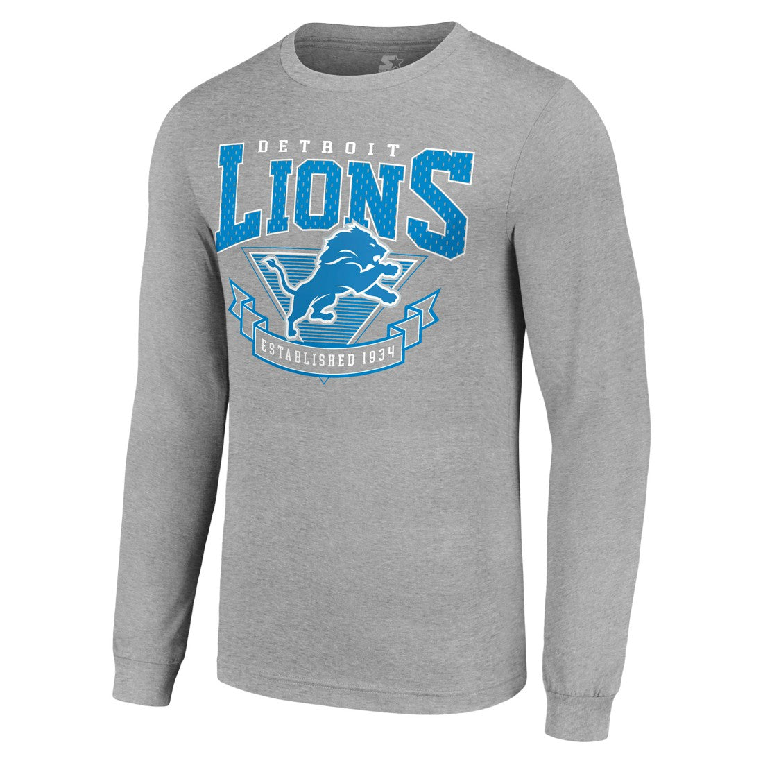 Starter '80s Inspired Team Logo Long Sleeve T-Shirt - Detroit Lions