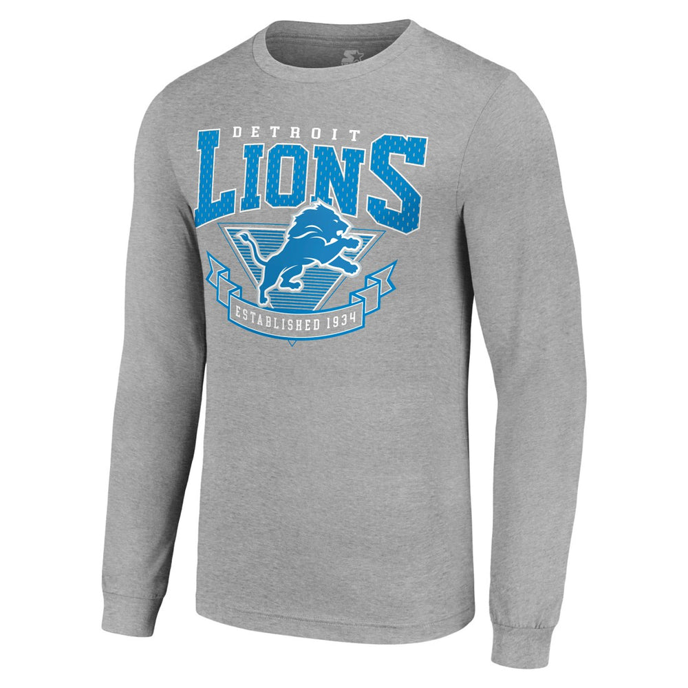Starter '80s Inspired Team Logo Long Sleeve T-Shirt - Detroit Lions
