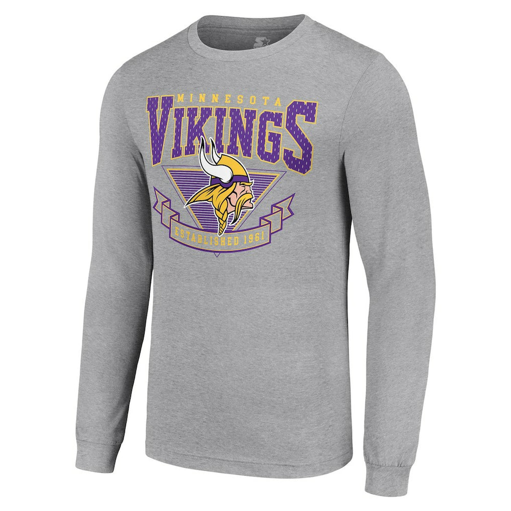 Starter '80s Inspired Team Logo Long Sleeve T-Shirt - Minnesota Vikings