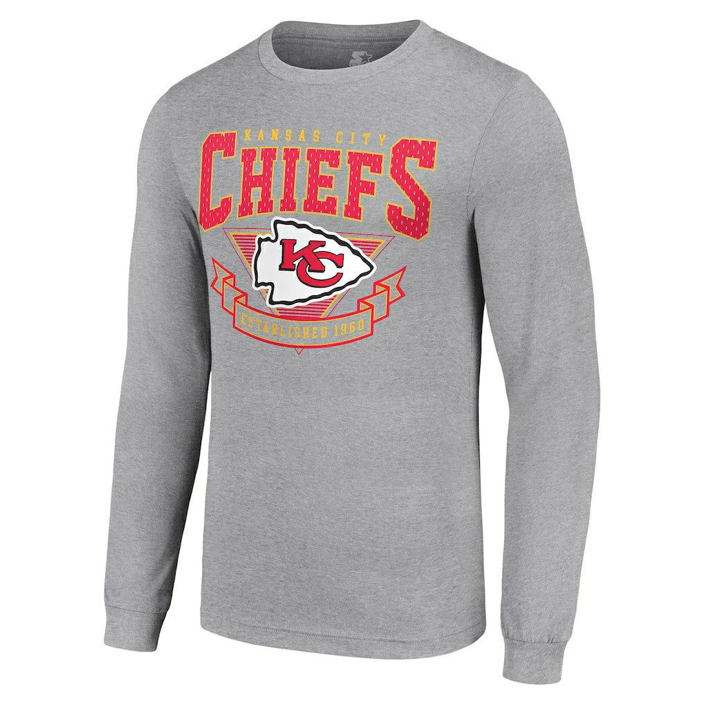 Starter '80s Inspired Team Logo Long Sleeve T-Shirt - Kansas City Chiefs