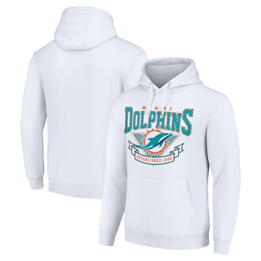 Starter ‘80s Inspired Pullover Hoodie - Miami Dolphins