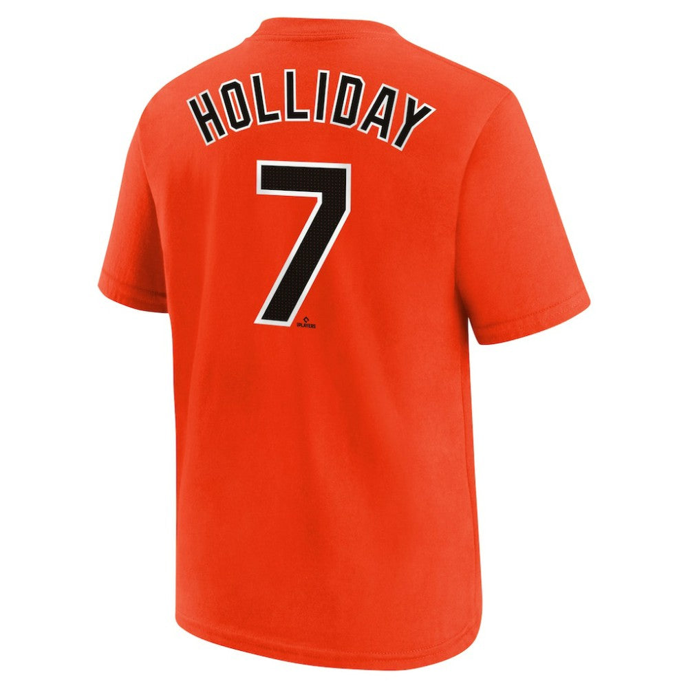 MLB Jackson Holliday Baltimore Orioles Nike Youth Name & Number T-Shirt