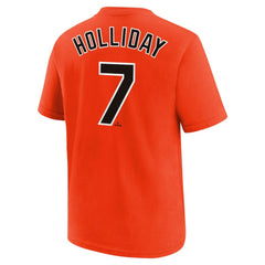MLB Jackson Holliday Baltimore Orioles Nike Youth Name & Number T-Shirt
