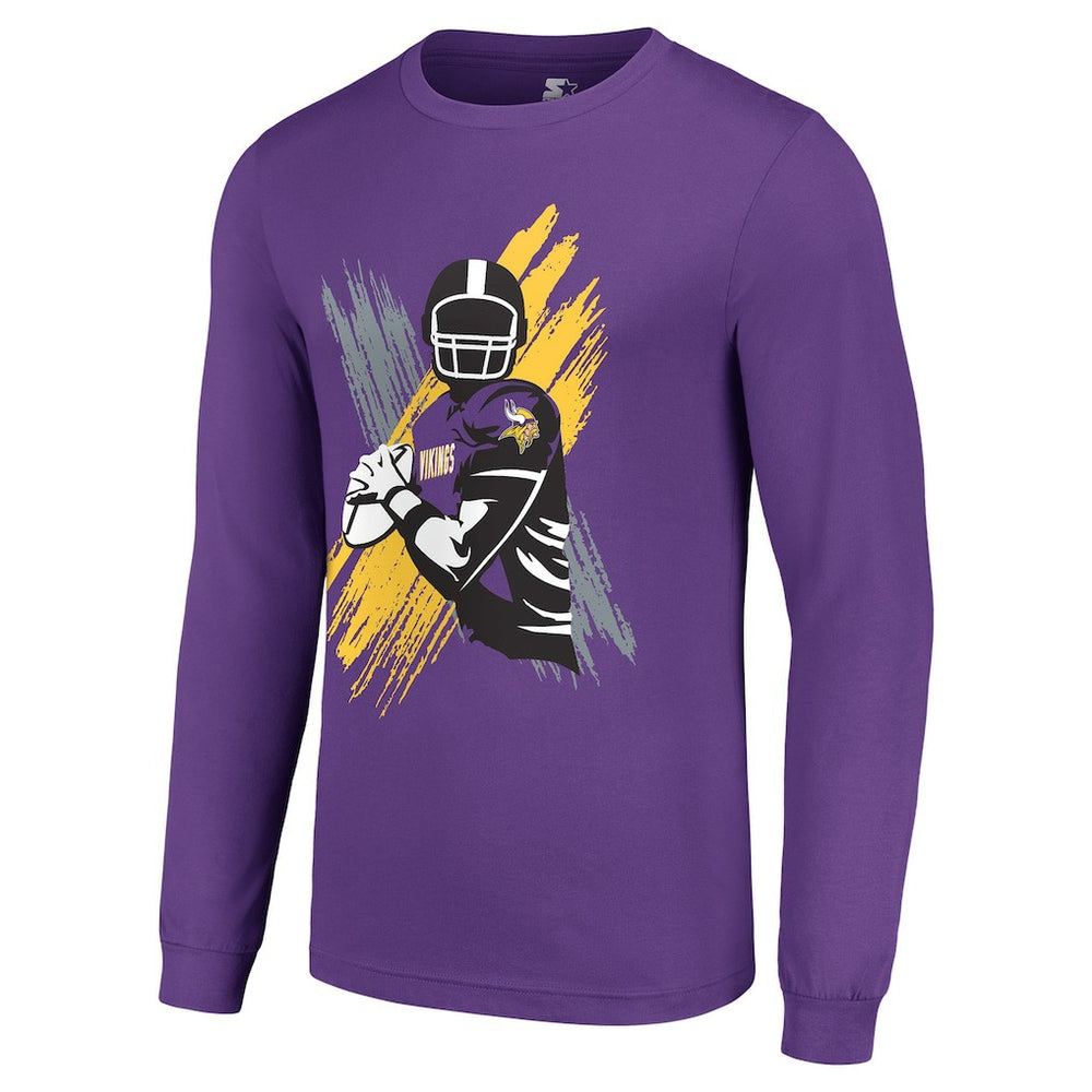 Starter Player X Logo Graphic Long Sleeve T-Shirt - Minnesota Vikings