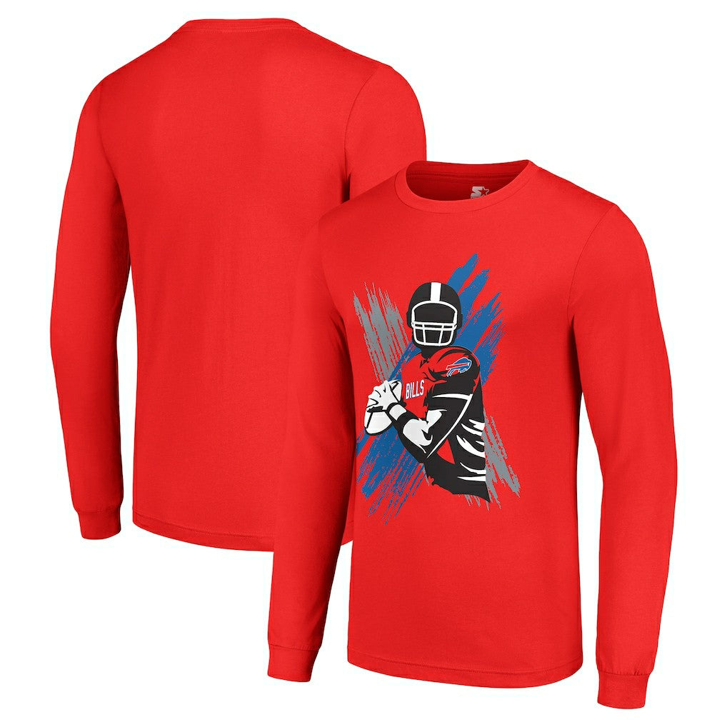 Starter Player X Logo Graphic Long Sleeve T-Shirt - Buffalo Bills