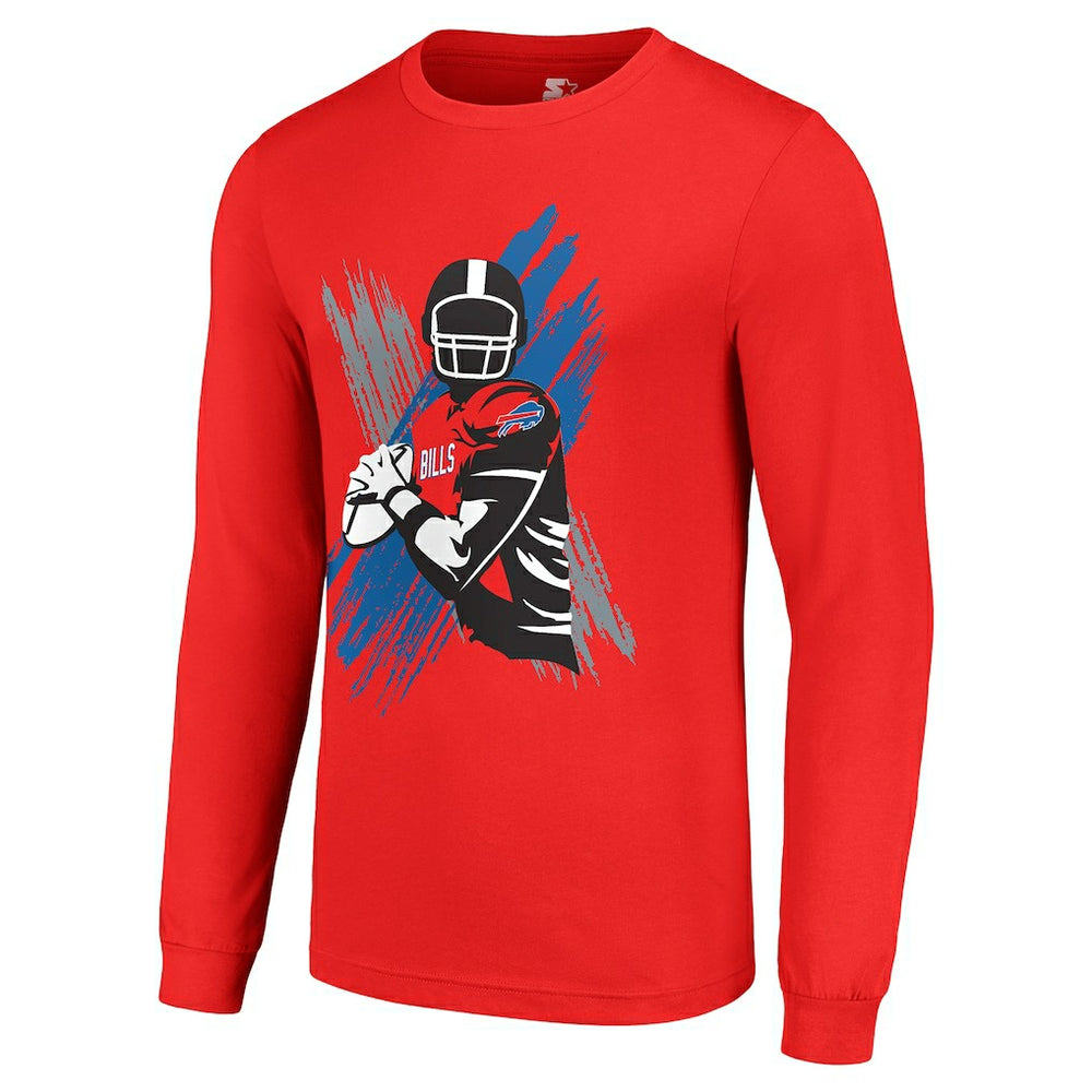 Starter Player X Logo Graphic Long Sleeve T-Shirt - Buffalo Bills