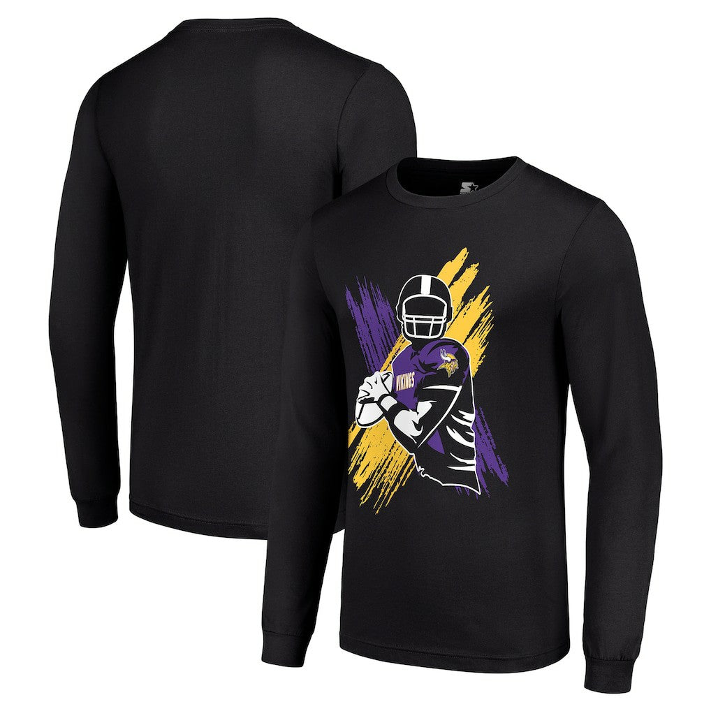 Starter Player X Logo Graphic Long Sleeve T-Shirt - Minnesota Vikings