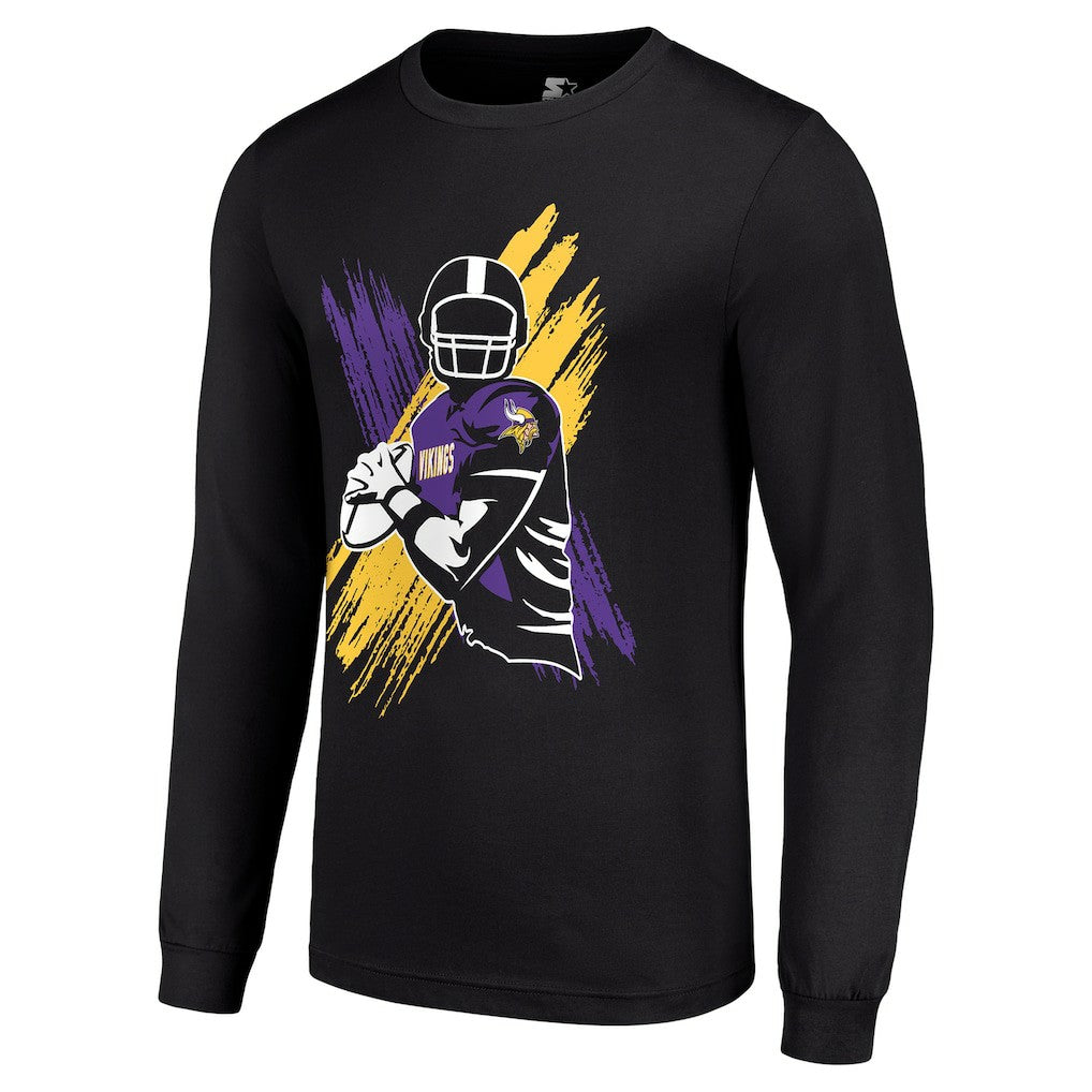 Starter Player X Logo Graphic Long Sleeve T-Shirt - Minnesota Vikings