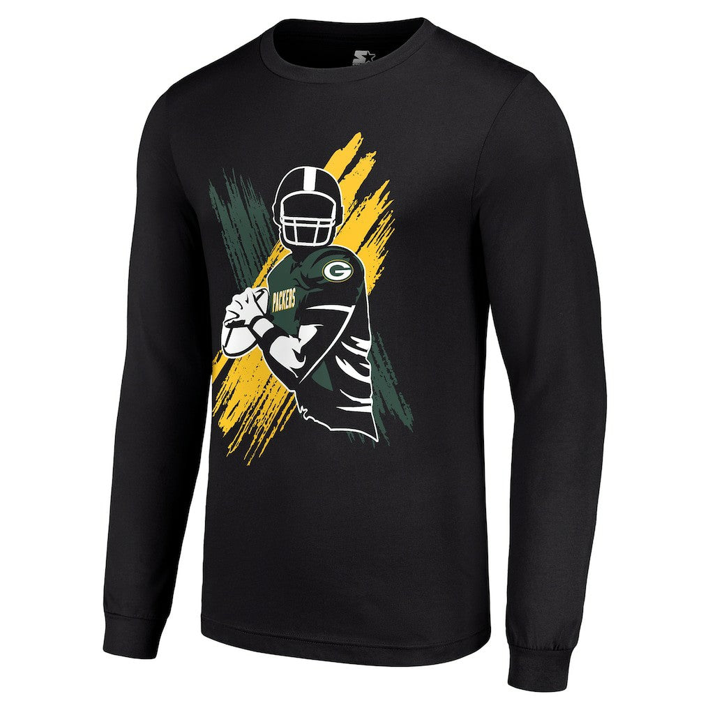 Starter Player X Logo Graphic Long Sleeve T-Shirt - Green Bay Packers