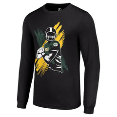 Starter Player X Logo Graphic Long Sleeve T-Shirt - Green Bay Packers