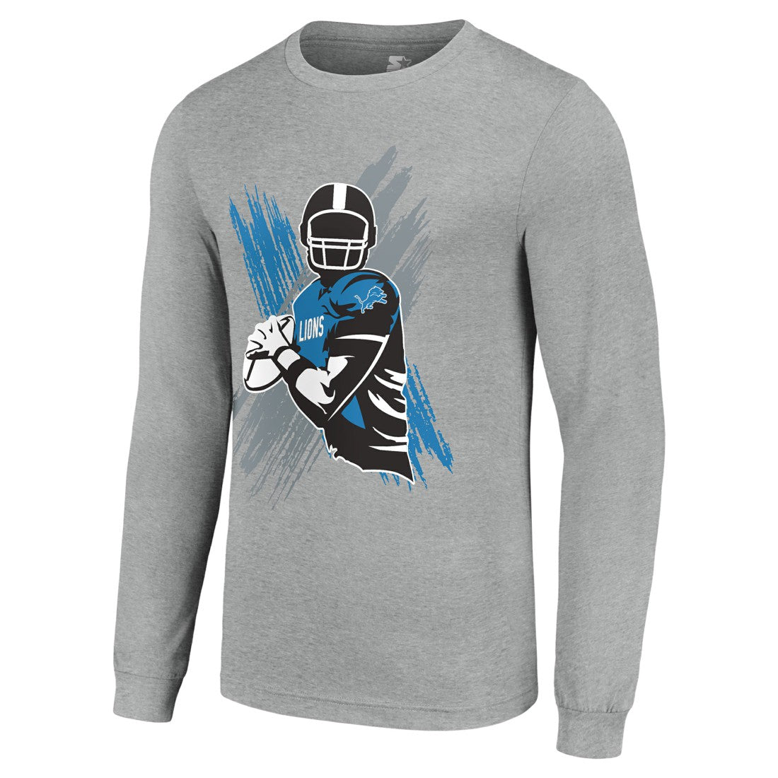 Starter Player X Logo Graphic Long Sleeve T-Shirt - Detroit Lions