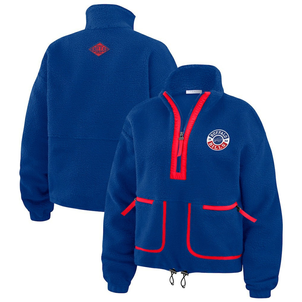 WEAR by Erin Andrews Women's Polar Fleece Half-Zip Jacket - Buffalo Bills