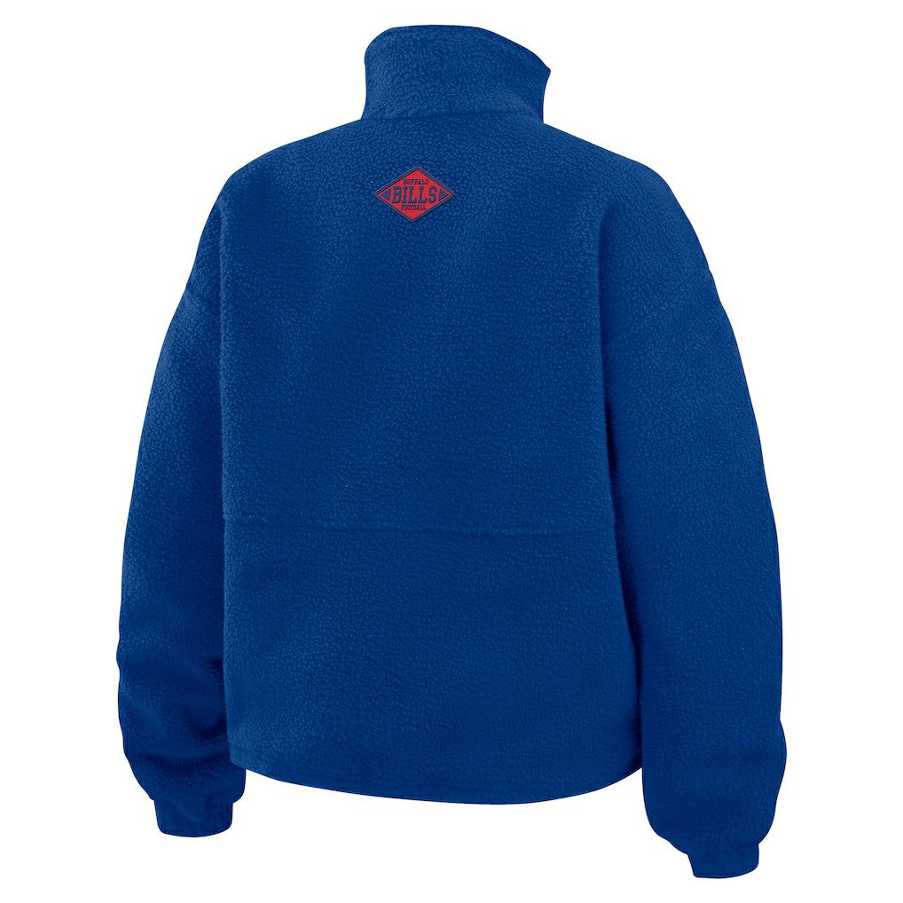 WEAR by Erin Andrews Women's Polar Fleece Half-Zip Jacket - Buffalo Bills