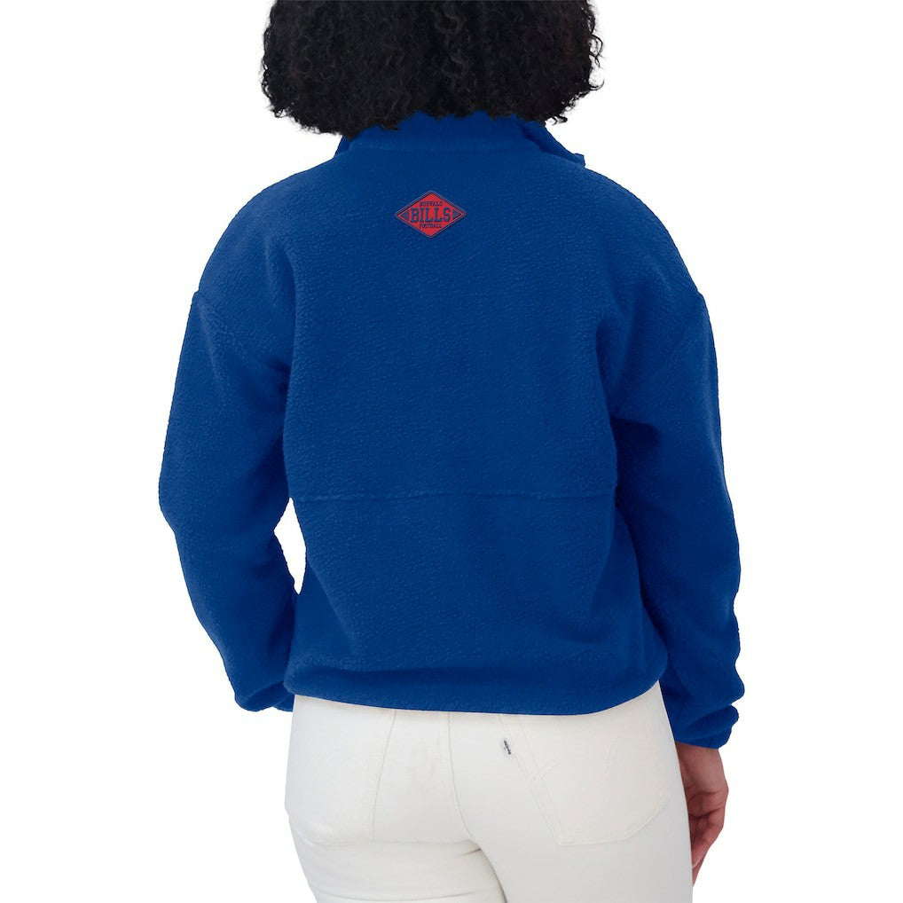 WEAR by Erin Andrews Women's Polar Fleece Half-Zip Jacket - Buffalo Bills