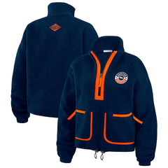 WEAR by Erin Andrews Women's Polar Fleece Half-Zip Jacket - Denver Broncos