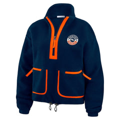 WEAR by Erin Andrews Women's Polar Fleece Half-Zip Jacket - Denver Broncos