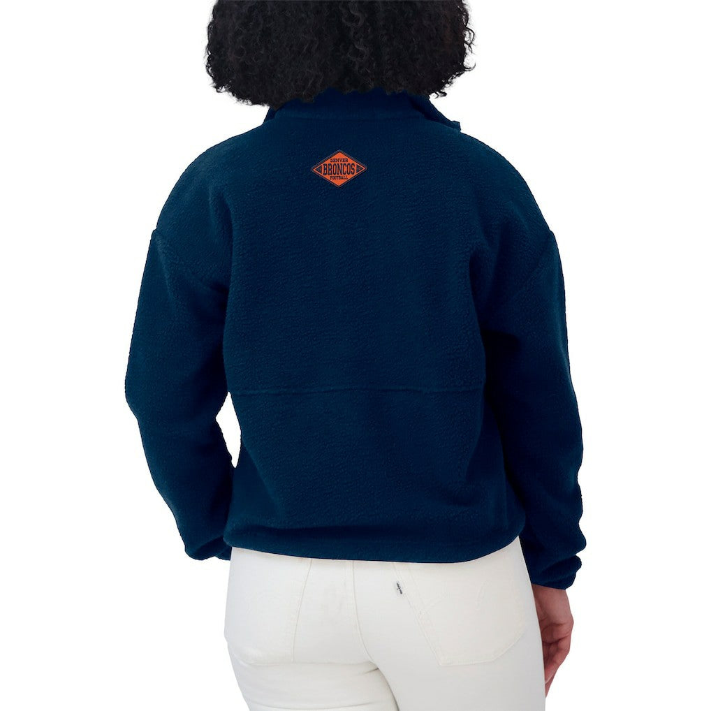 WEAR by Erin Andrews Women's Polar Fleece Half-Zip Jacket - Denver Broncos