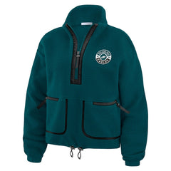 WEAR by Erin Andrews Women's Polar Fleece Half-Zip Jacket - Philadelphia Eagles